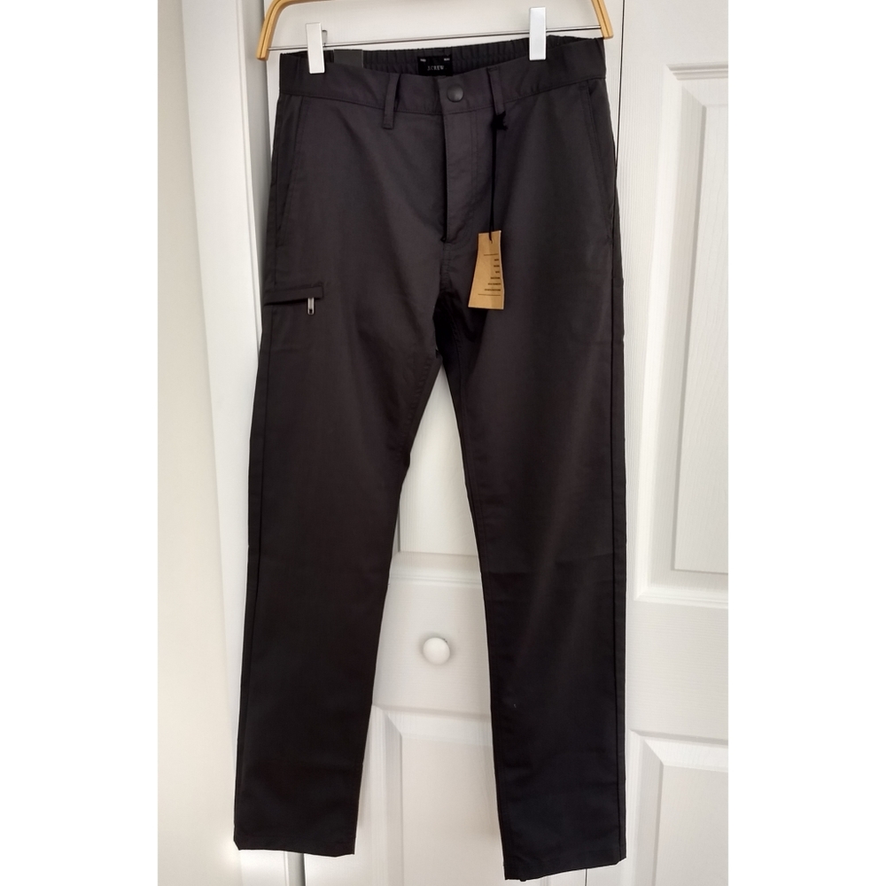 J Crew 484 Slim Stretch Tech Pants 28x30 Gray